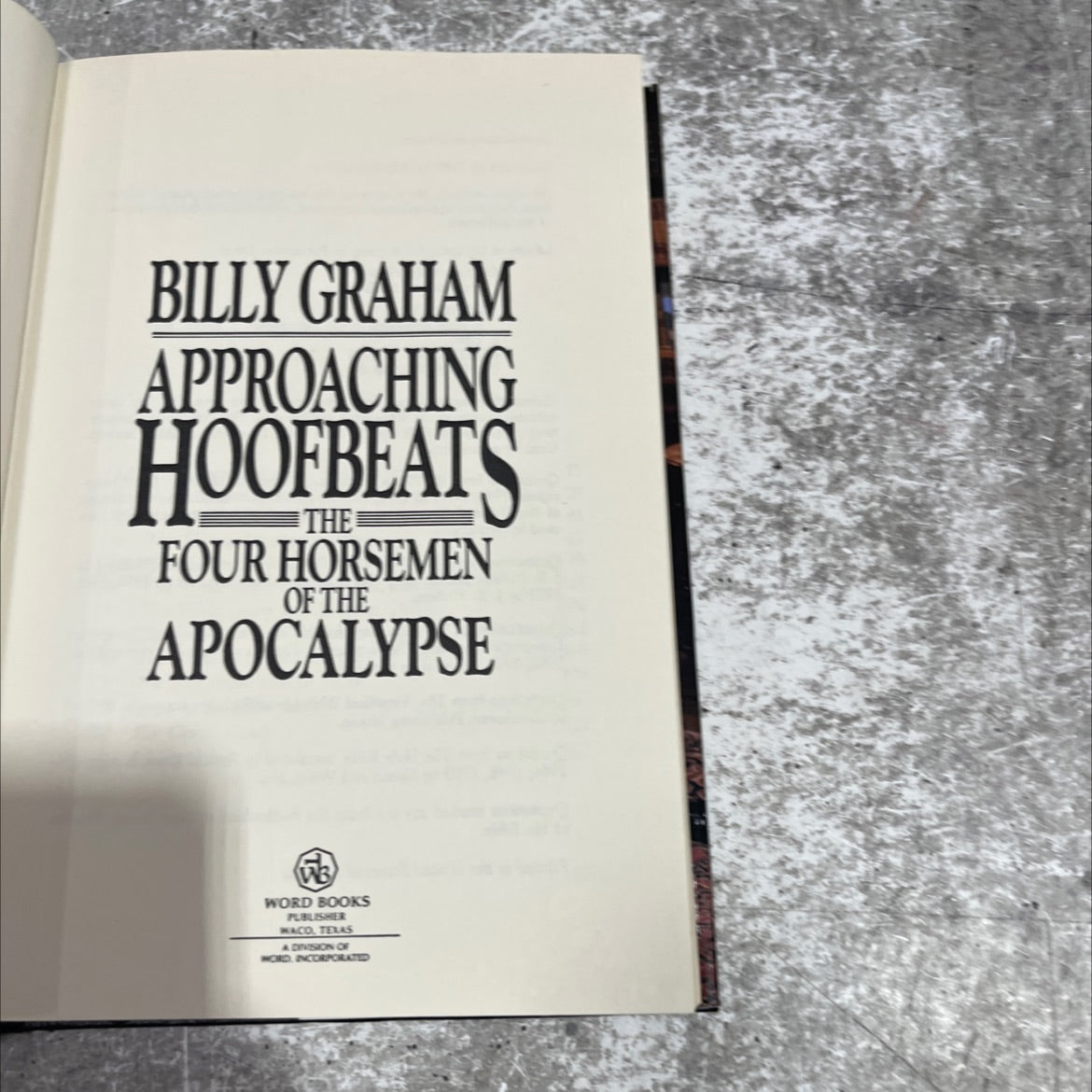 approaching hoofbeats book, by Billy Graham, 1983 Hardcover image 2