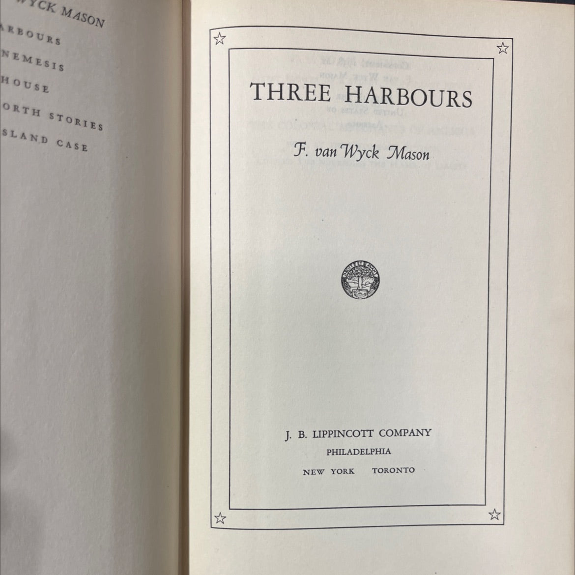 arbour's nemesis book, by f. van wyck mason, 1938 Hardcover image 2