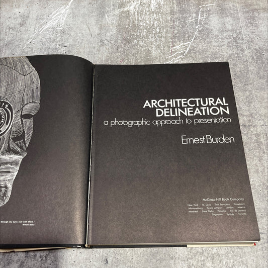 architectural delineation book, by unknown, 1971 Hardcover image 1