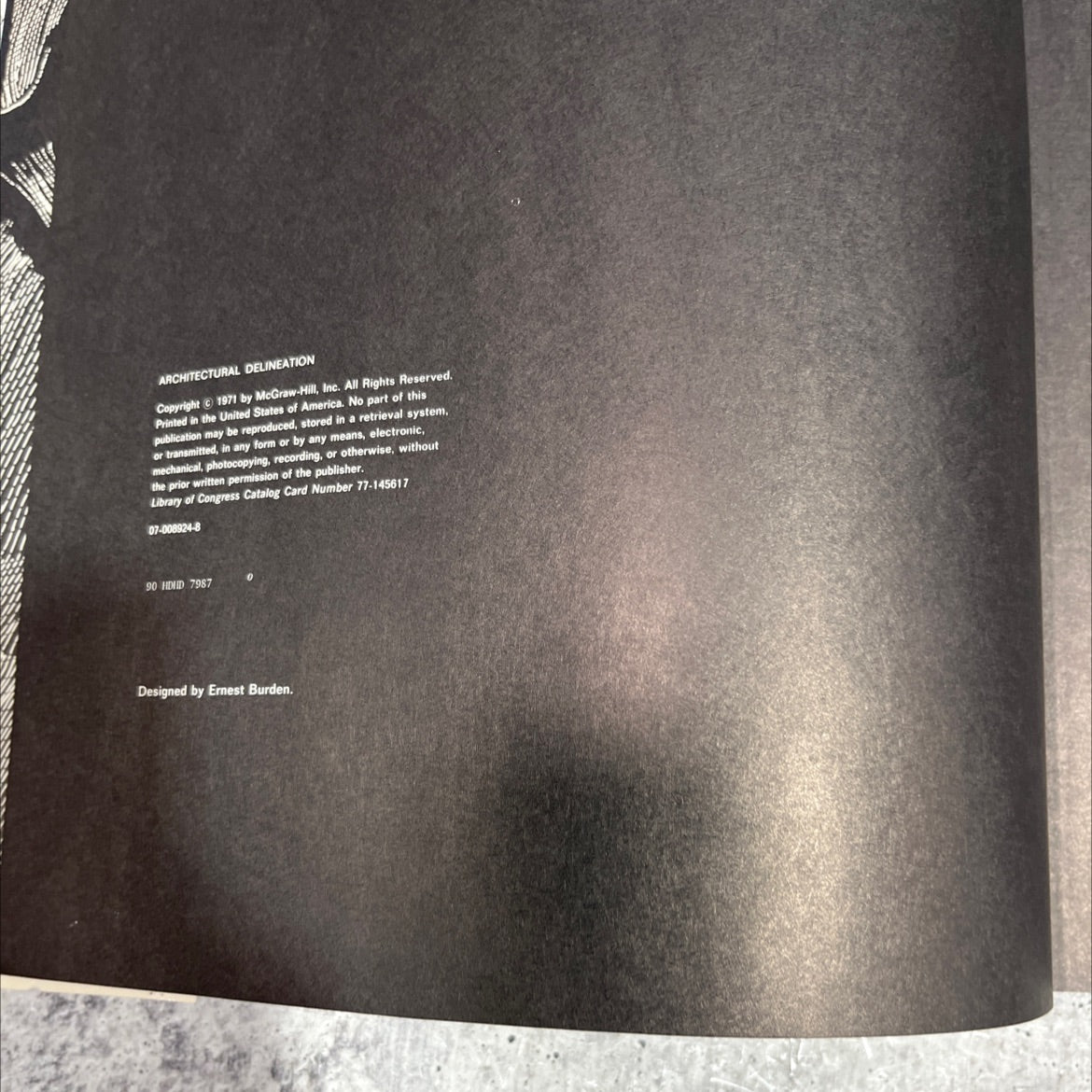 architectural delineation book, by unknown, 1971 Hardcover image 3