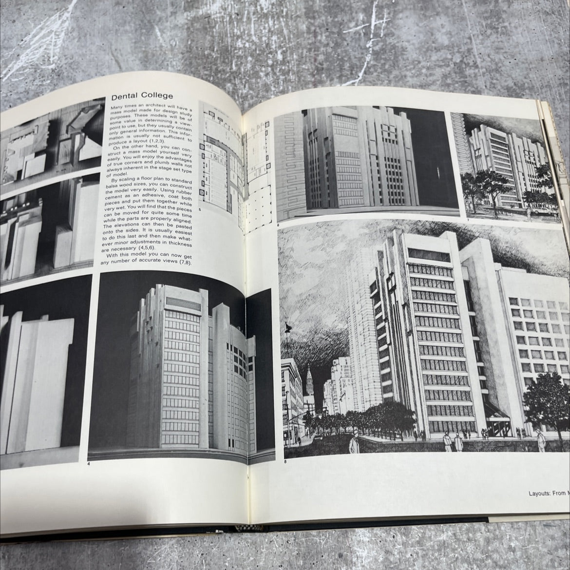 architectural delineation book, by unknown, 1971 Hardcover image 4
