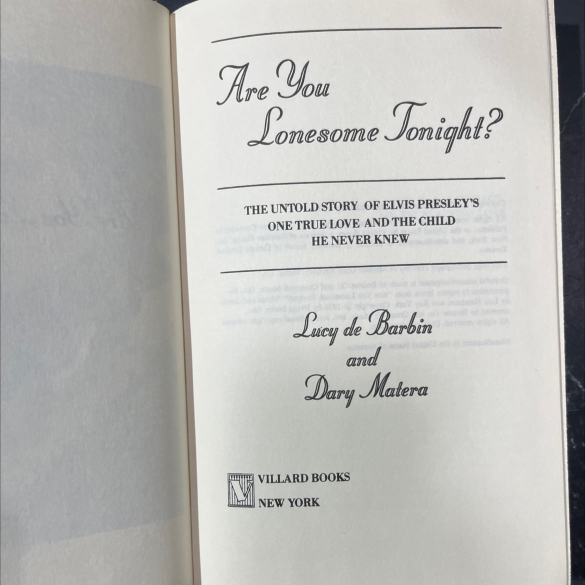 are you lonesome tonight? the untold story of elvis presley's one true love and the child he never knew book, by Lucy image 2
