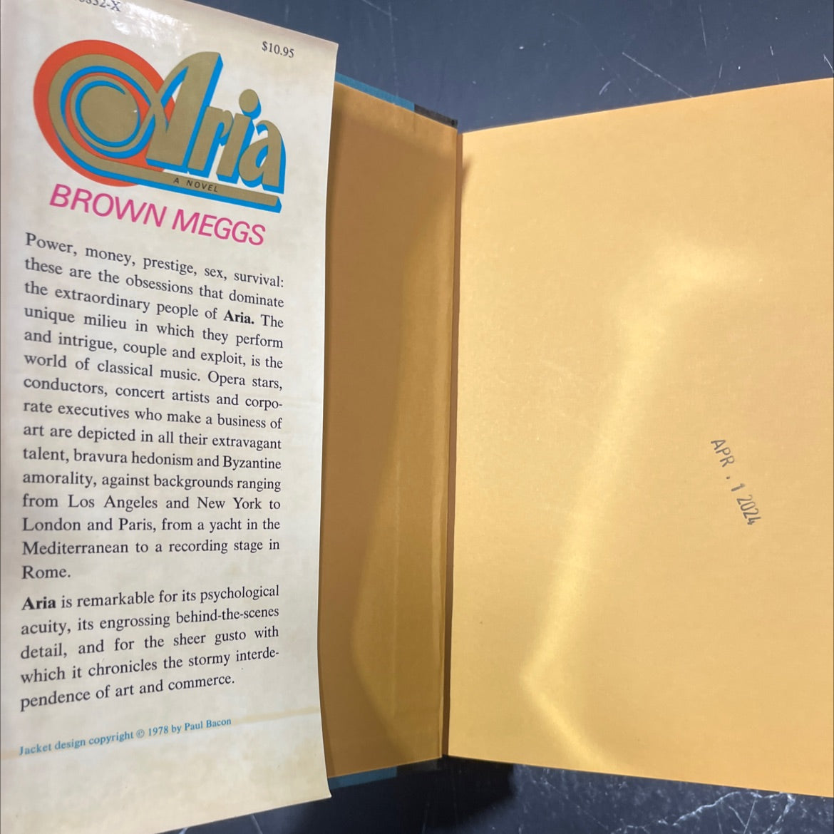 aria book, by Brown Meggs, 1978 Hardcover image 4