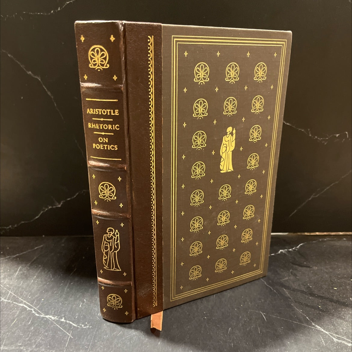 aristotle rhetoric and on poetics book, by aristotle, 1981 Leather image 1