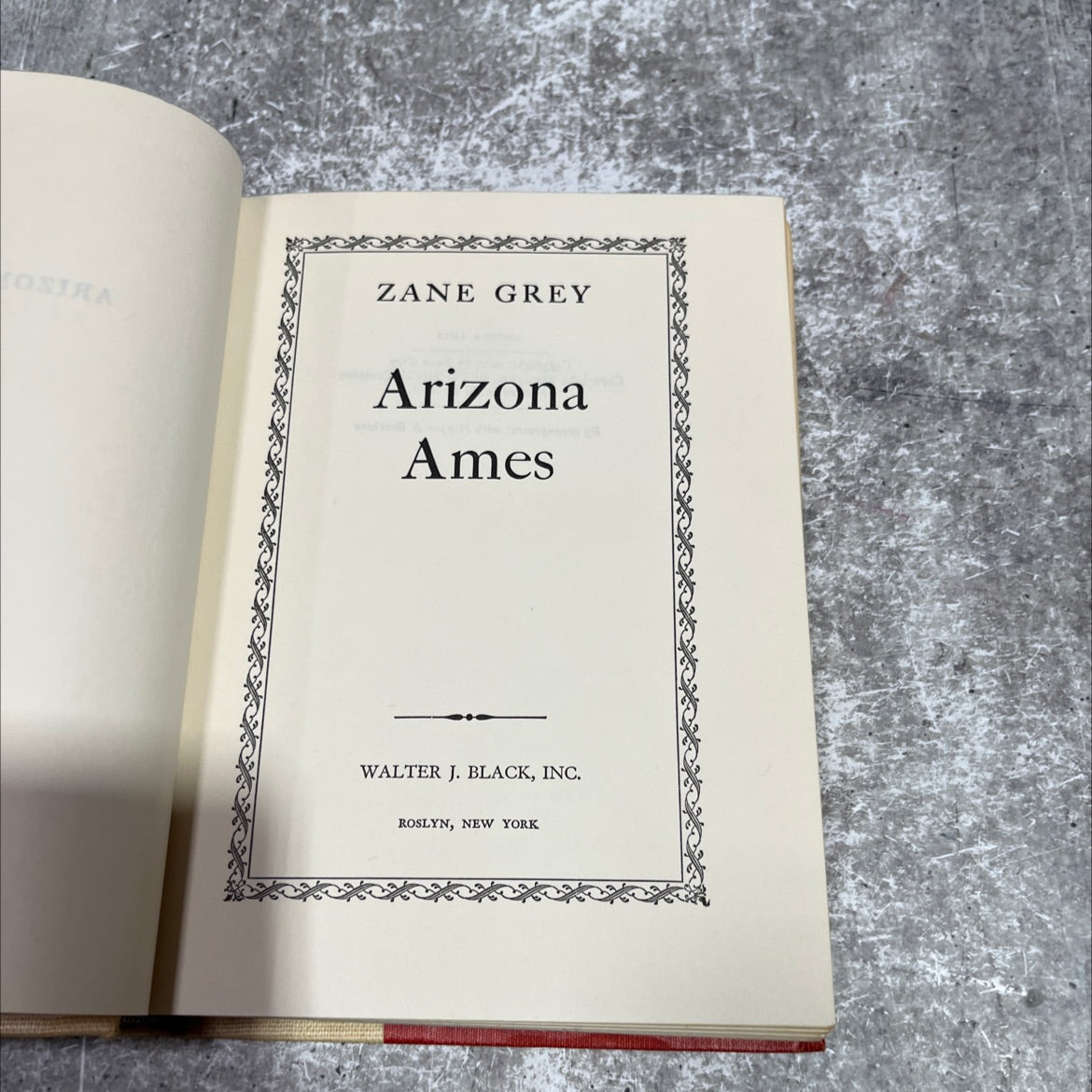 arizona ames book, by zane grey, 1932 Hardcover image 2