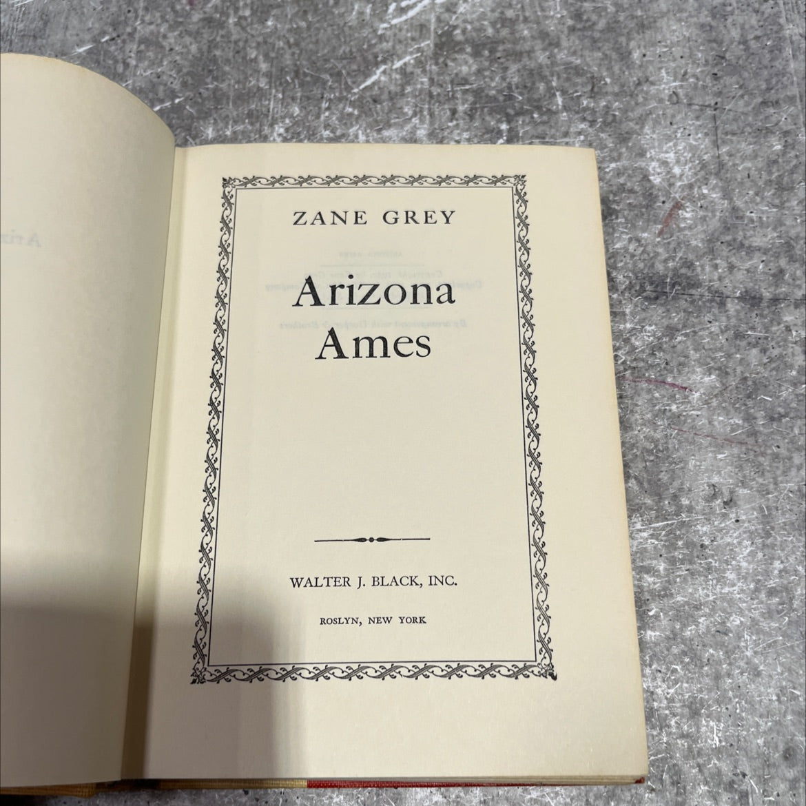 arizona ames book, by zane grey, 1932 Hardcover image 2