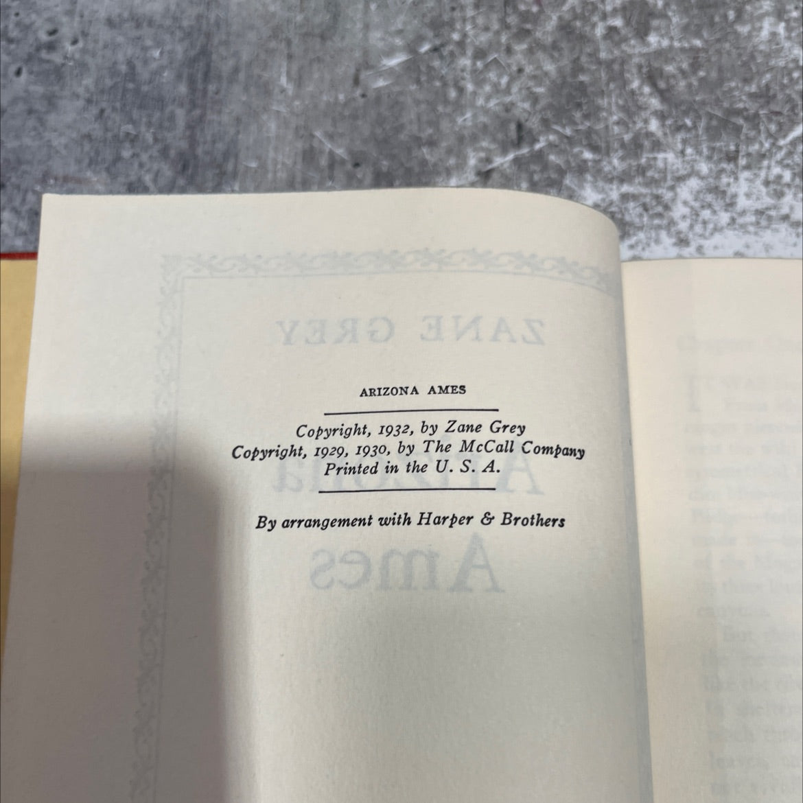 arizona ames book, by zane grey, 1932 Hardcover image 3
