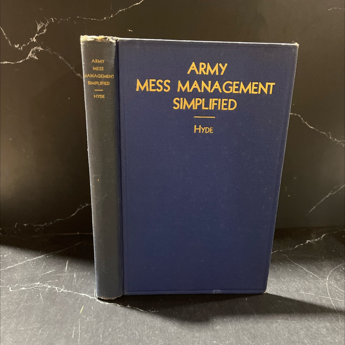 army mess management simplified book, by lt. col. e. a. hyde, 1942 Hardcover image 1