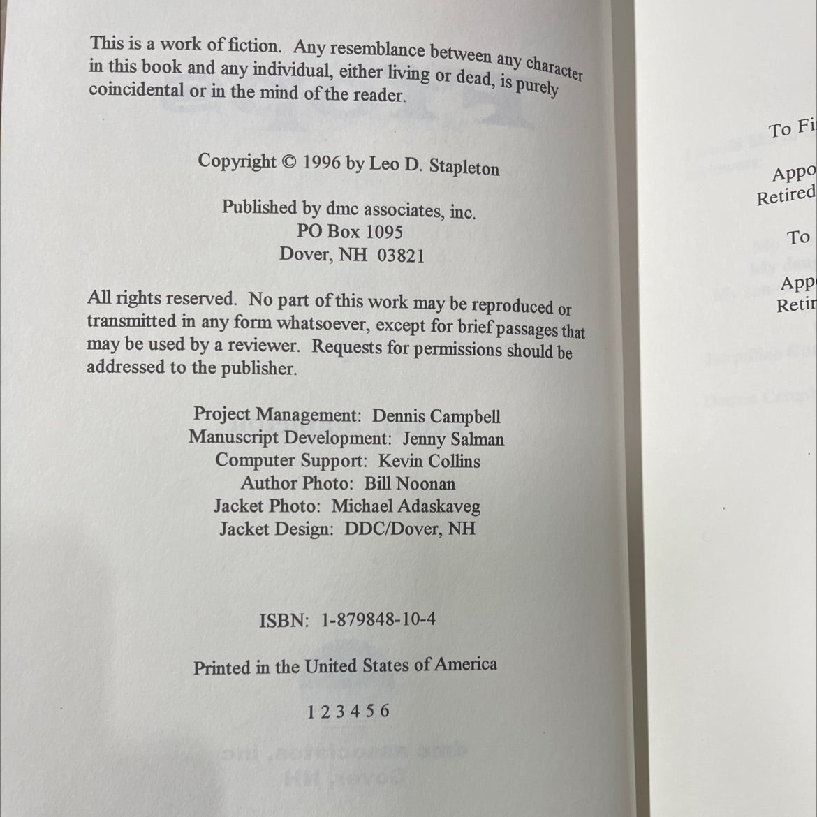 SIGNED ars on the line book, by Leo D. Stapleton, 1996 Hardcover, First Edition image 3