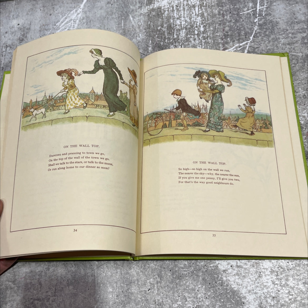 art & marigold garden pictures and rhymes book, by kate greenaway, 1970 Hardcover image 4