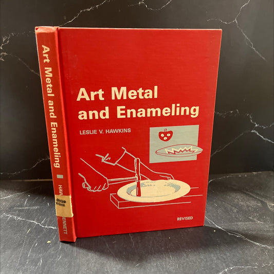 art metal and enameling book, by Leslie V. Hawkins, 1974 Hardcover image 1