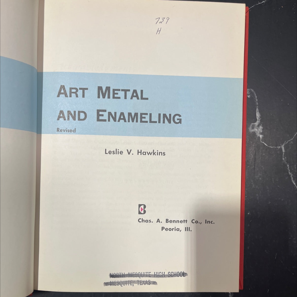 art metal and enameling book, by Leslie V. Hawkins, 1974 Hardcover image 2
