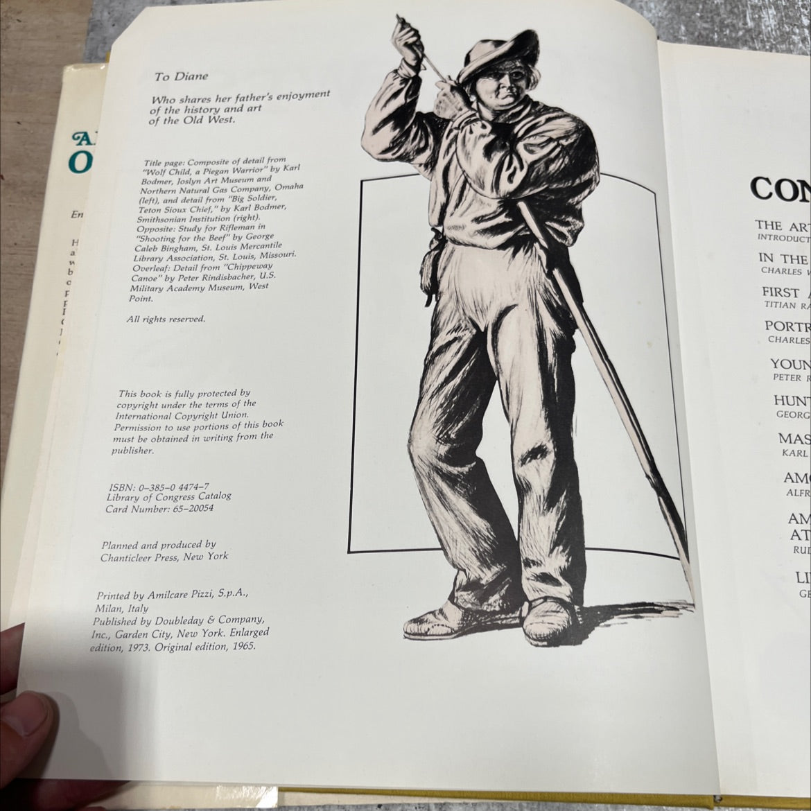 artists of the old west book, by john c. ewers, 1973 Hardcover image 3