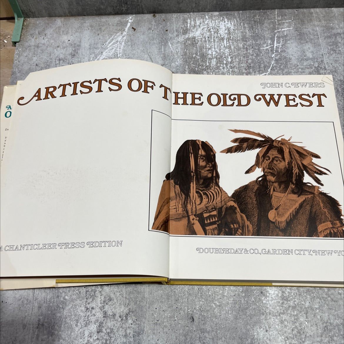 artists of the old west book, by john c. ewers, 1973 Hardcover image 2