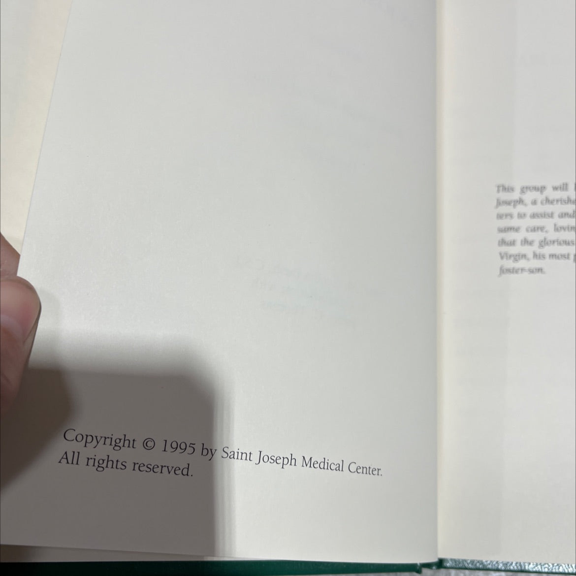 as joseph would book, by sister m. cecilia bush, c.s.j., 1995 Hardcover image 3