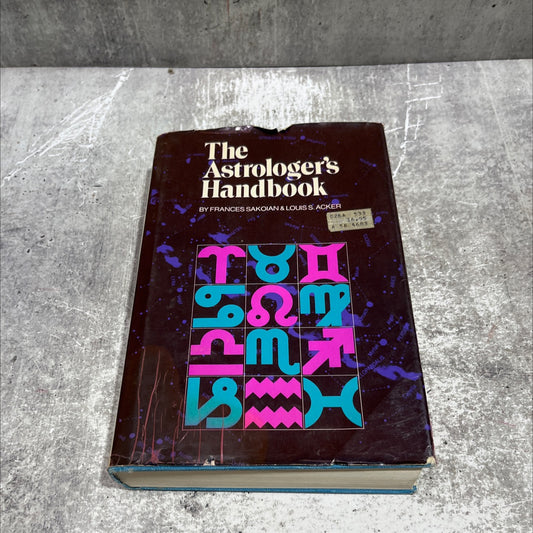 astrologer's handbook book, by frances sakoian, louis s. acker, 1973 Hardcover image 1