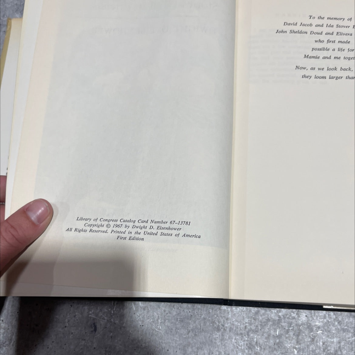 at ease: stories i tell to friends book, by dwight d. eisenhower, 1967 Hardcover image 3