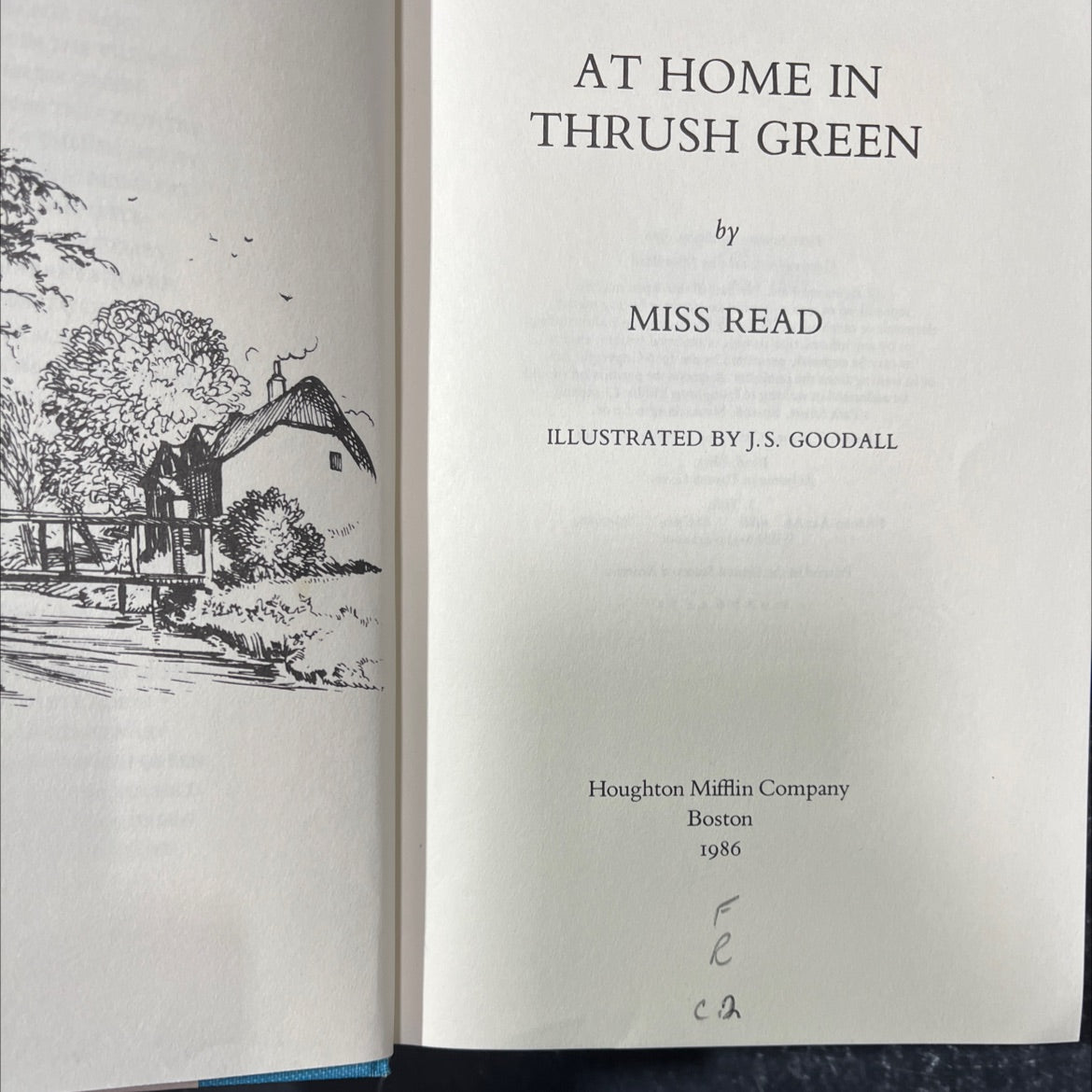 at home in thrush green book, by miss read, 1986 Hardcover image 2