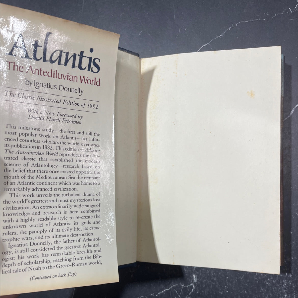 atlantis: the antediluvian world book, by ignatius donnelly, 1985 Hardcover image 4