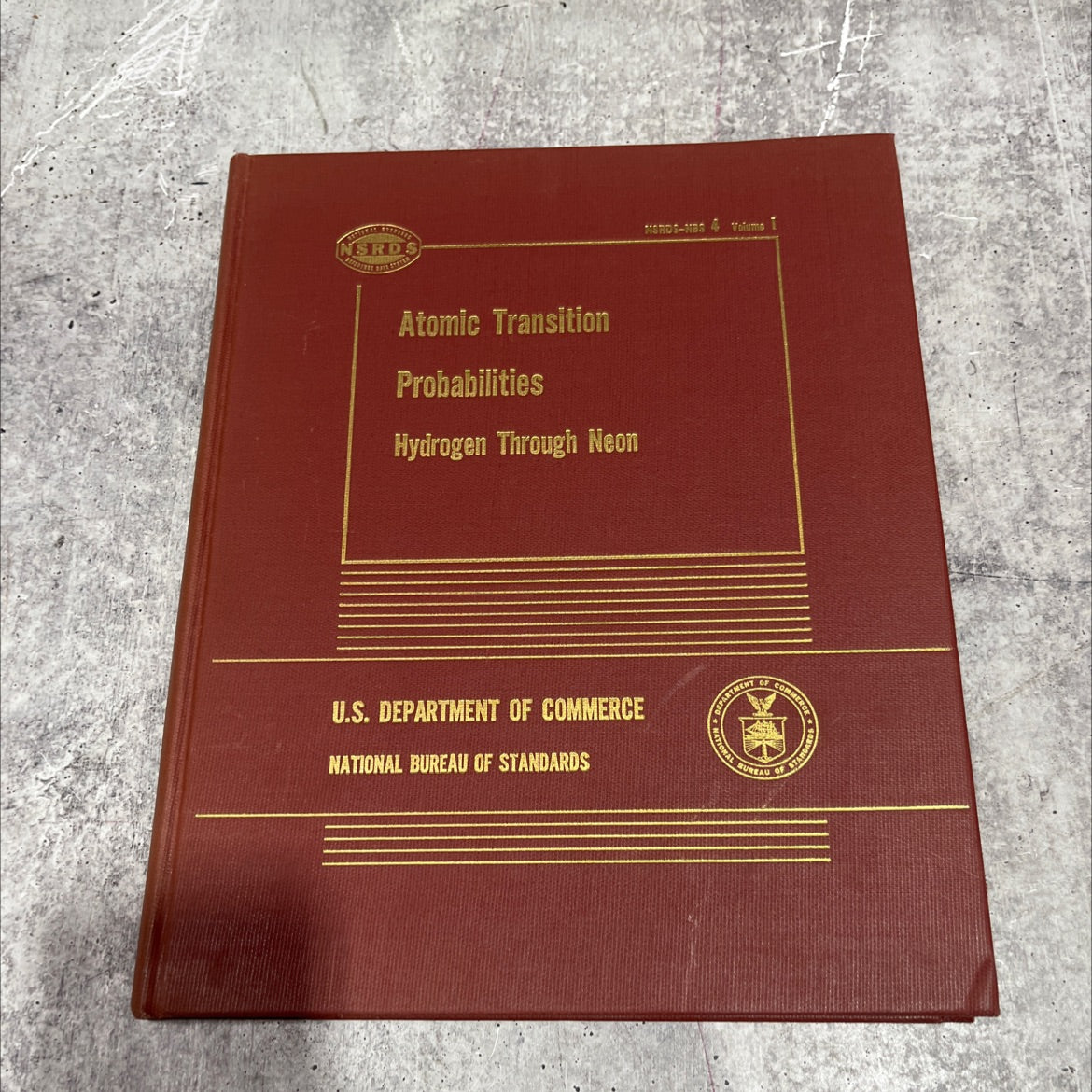 atomic transition probabilities volume hydrogen through neon a critical data compilation book, by W. L. Wiese, M. W. image 1