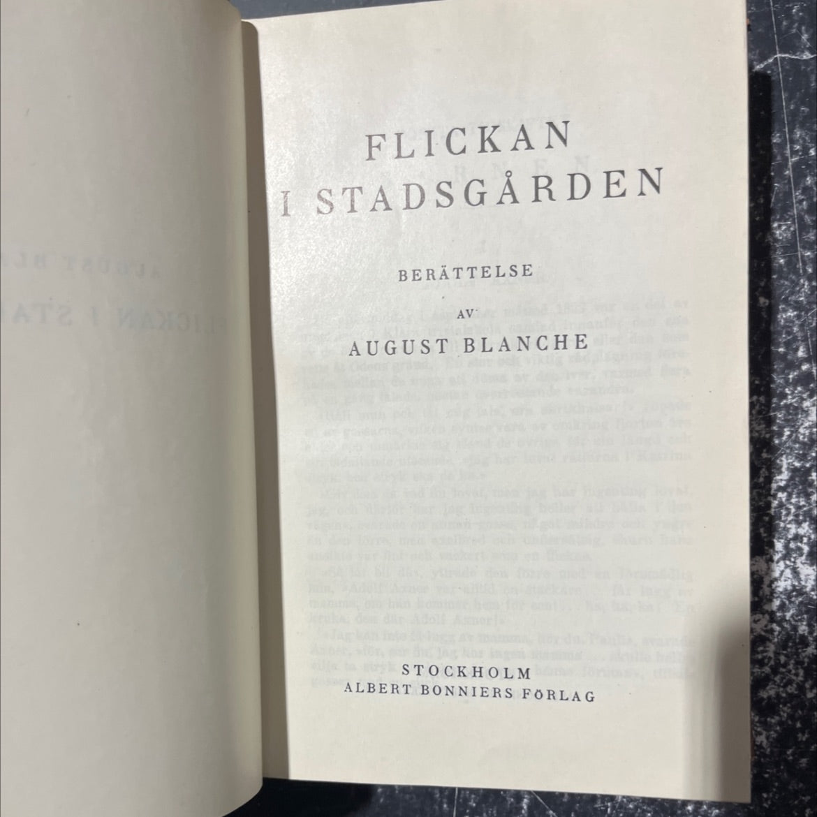 atz the girl in stads-gården book, by august blanche, 1928 Hardcover image 2