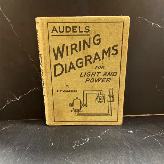 audels wiring diagrams book, by e.p. anderson, 1948 Hardcover image 1