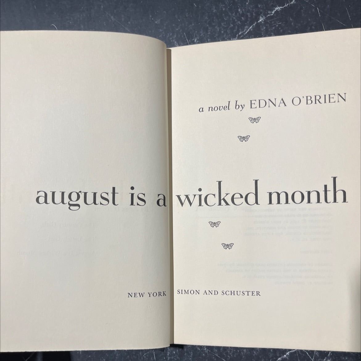 august is a wicked month book, by EDNA O'BRIEN, 1965 Hardcover image 2