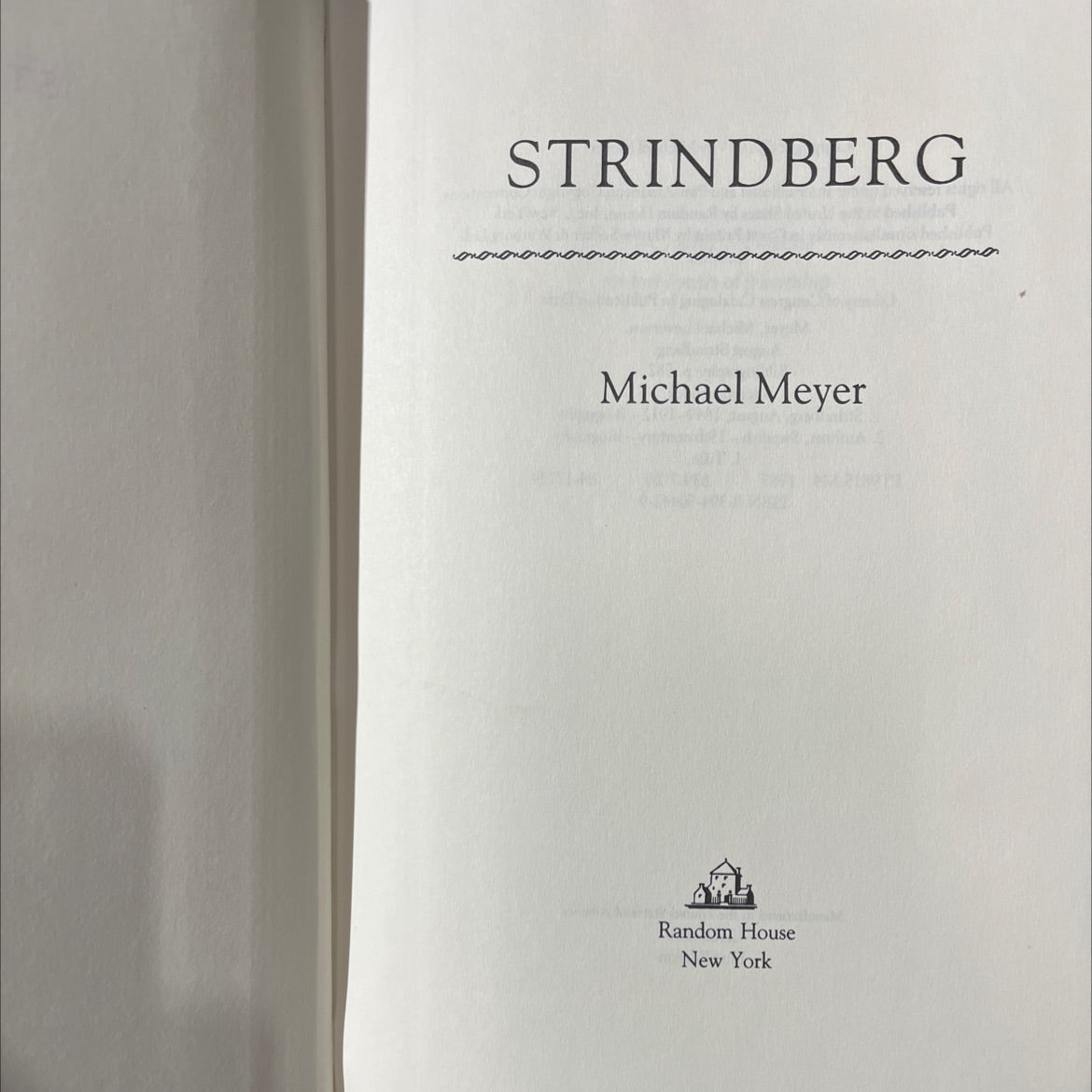 august strindberg book, by Michael Meyer, 1985 Hardcover image 2