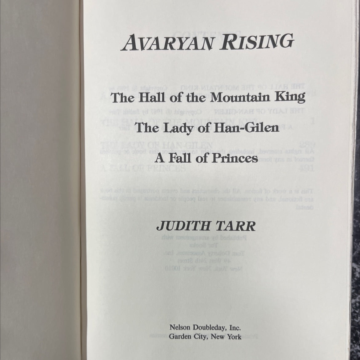 avaryan rising book, by judith tarr, 1988 Hardcover image 2