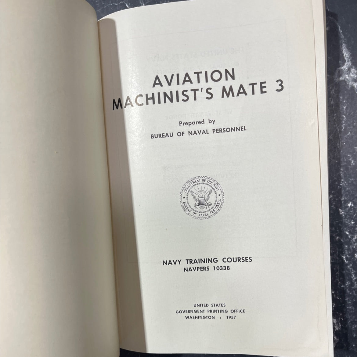 aviation machinist's mate 3 book, by bureau of naval personnel, 1957 Paperback image 2