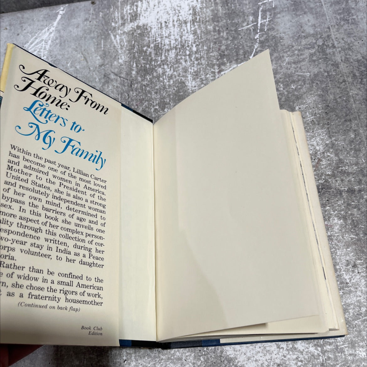 away from home letters to my family book, by Lillian Cartond Gloria Carter Spann, 1977 Hardcover image 4