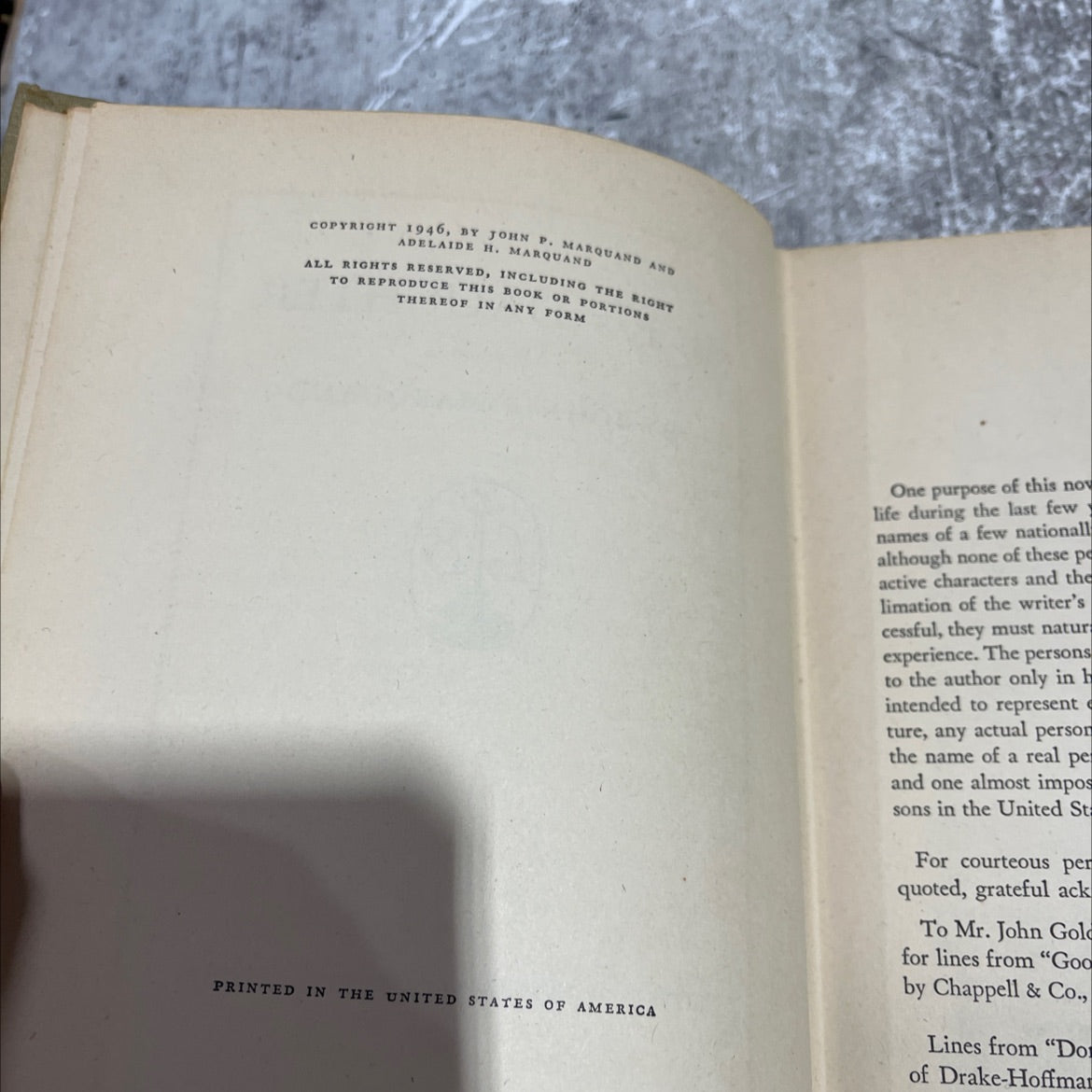 b. f.'s daughter book, by john p. marquand, 1946 Hardcover image 3