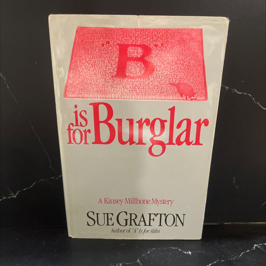 b for burglar book, by Sue Grafton, 1985 Hardcover image 1