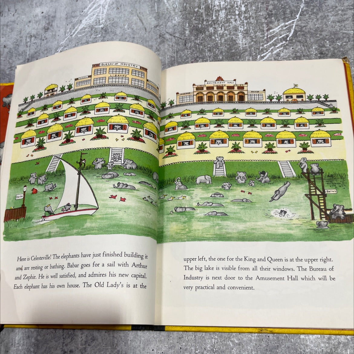 babar the king book, by jean de brunhoff, 1963 Hardcover image 4
