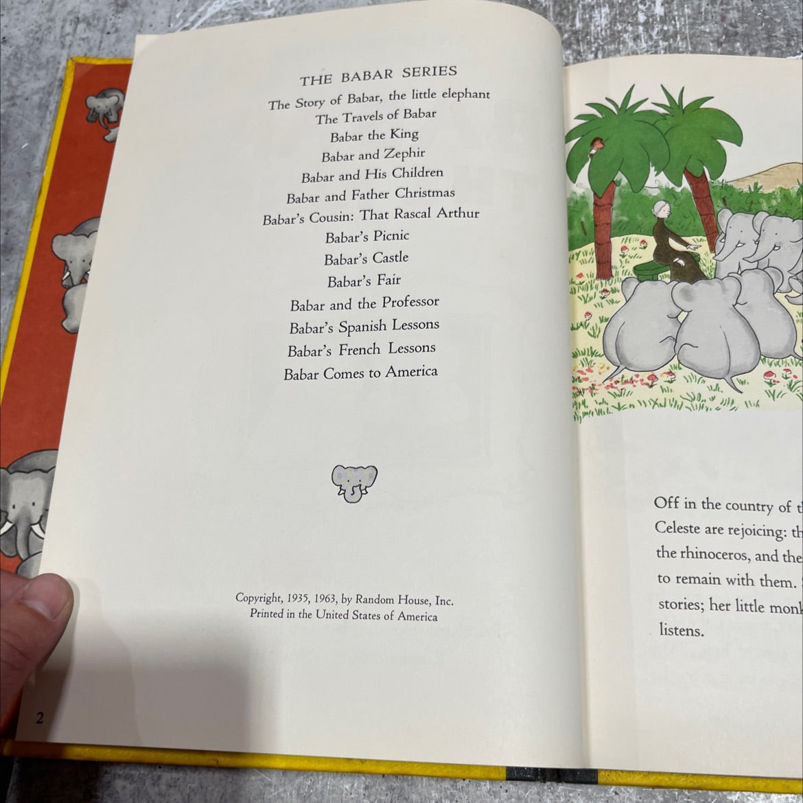 babar the king book, by jean de brunhoff, 1963 Hardcover image 3