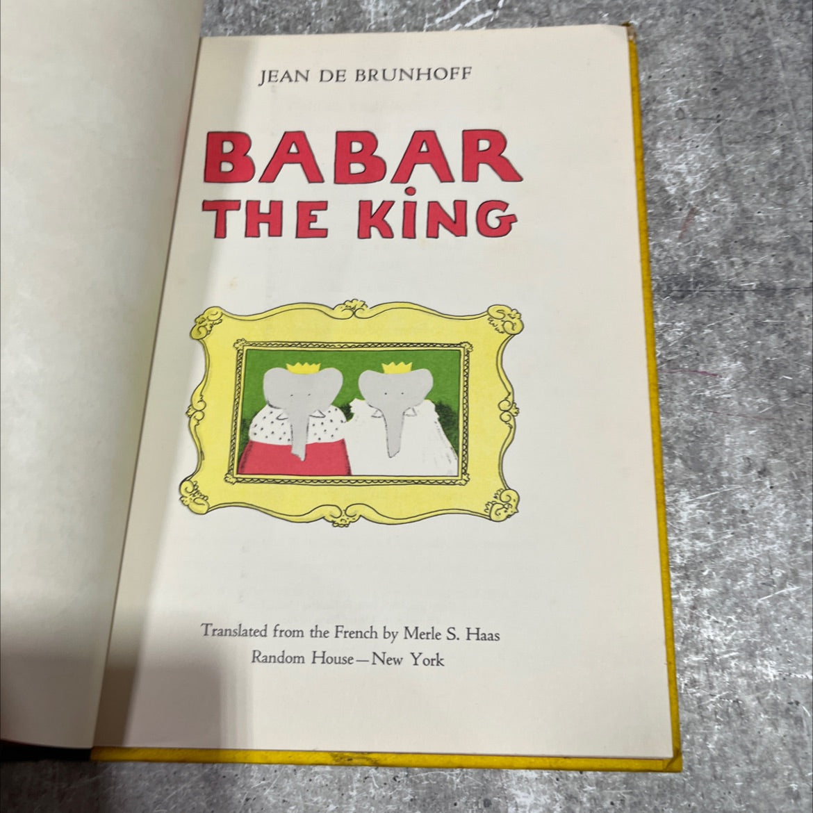 babar the king book, by jean de brunhoff, 1963 Hardcover image 2