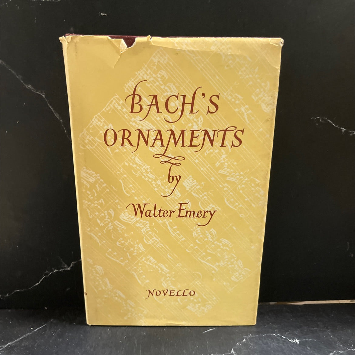 bach's ornaments book, by walter emery, 1970 Hardcover image 1