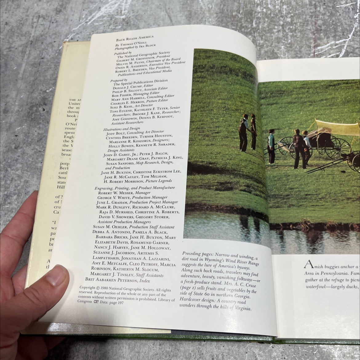 back roads america book, by thomas o'neill, 1980 Hardcover image 3