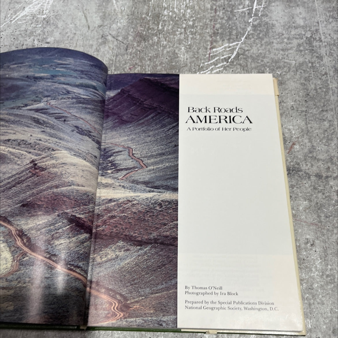 back roads america book, by thomas o'neill, 1980 Hardcover image 2