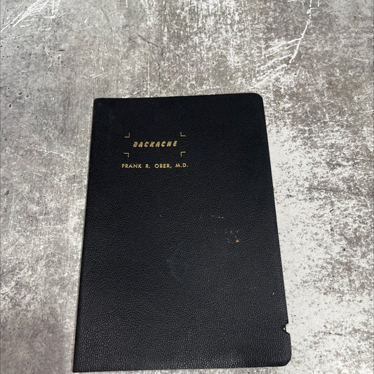 backache book, by frank r. ober, m.d., 1955 Leather image 1