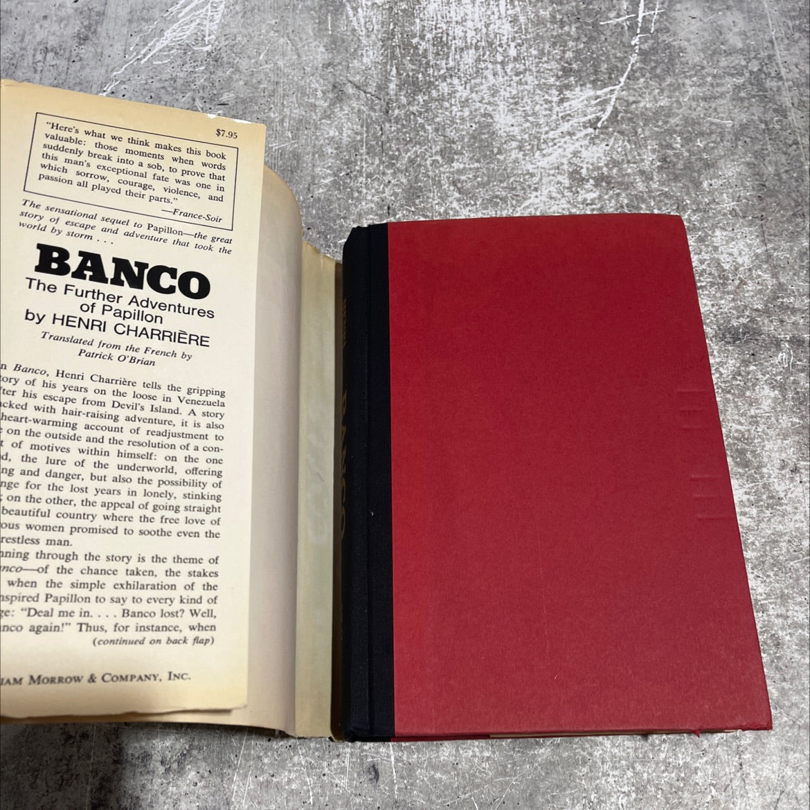 banco the further adventures of papillon book, by henri charrière, 1973 Hardcover image 4