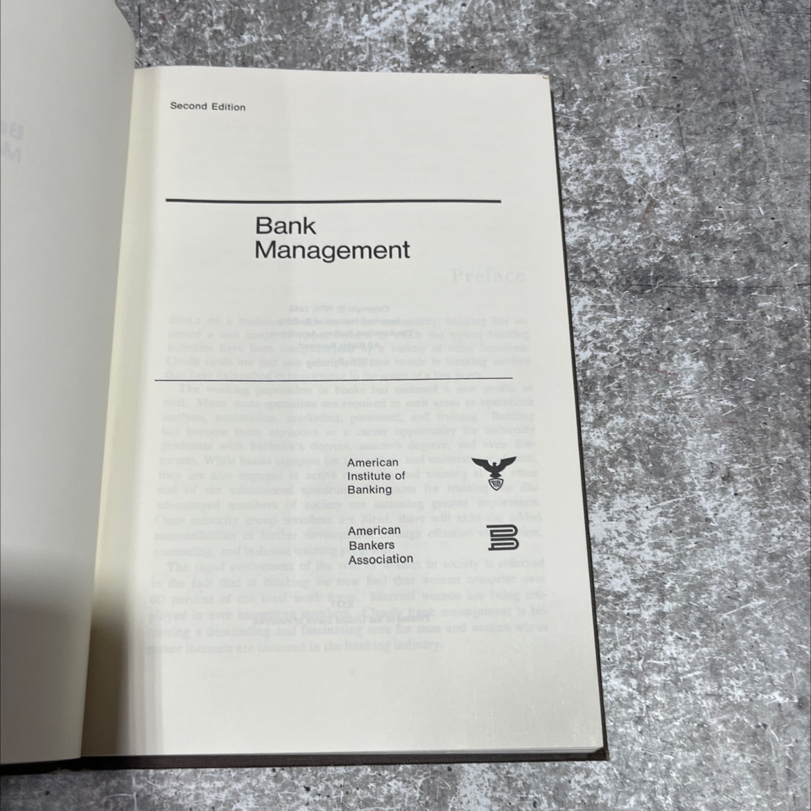bank management book, by unknown, 1975 Hardcover image 2