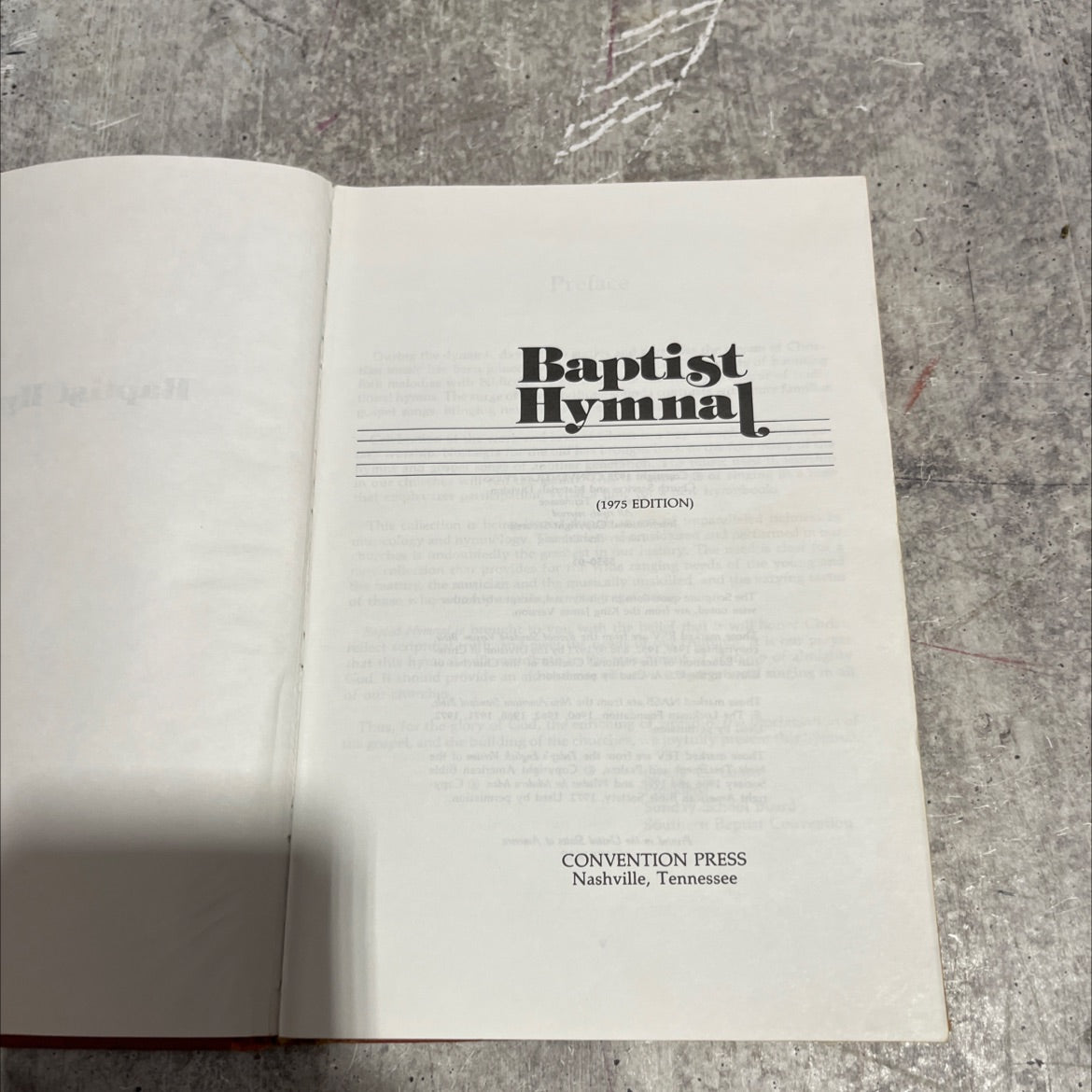 baptist hymnal book, by unknown, 1975 Hardcover image 2
