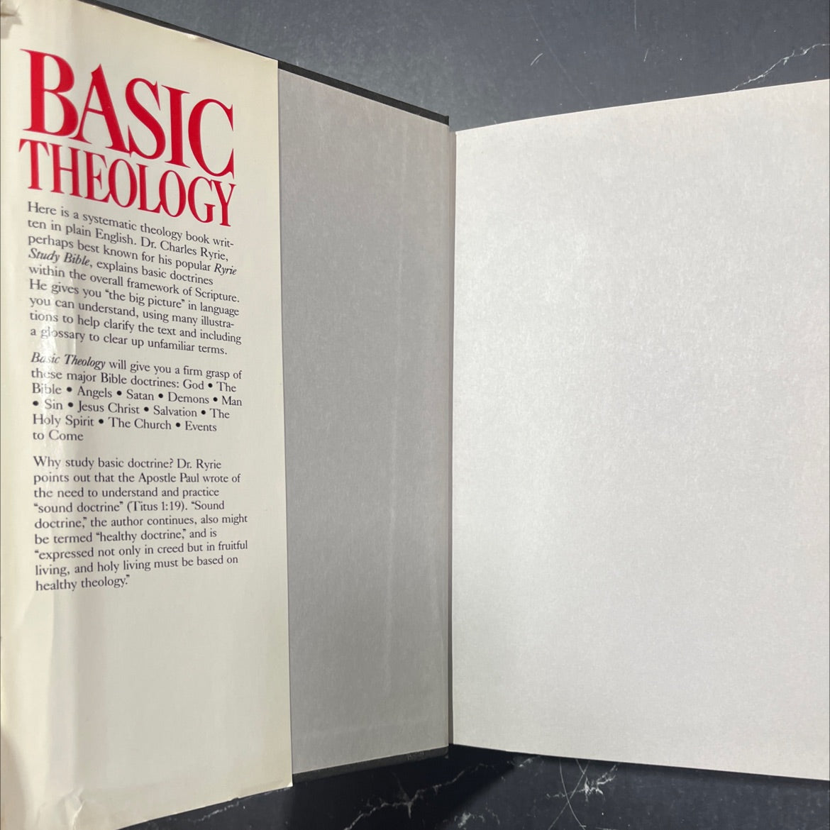 basic theology book, by Charles C. Ryrie, 1986 Hardcover image 4