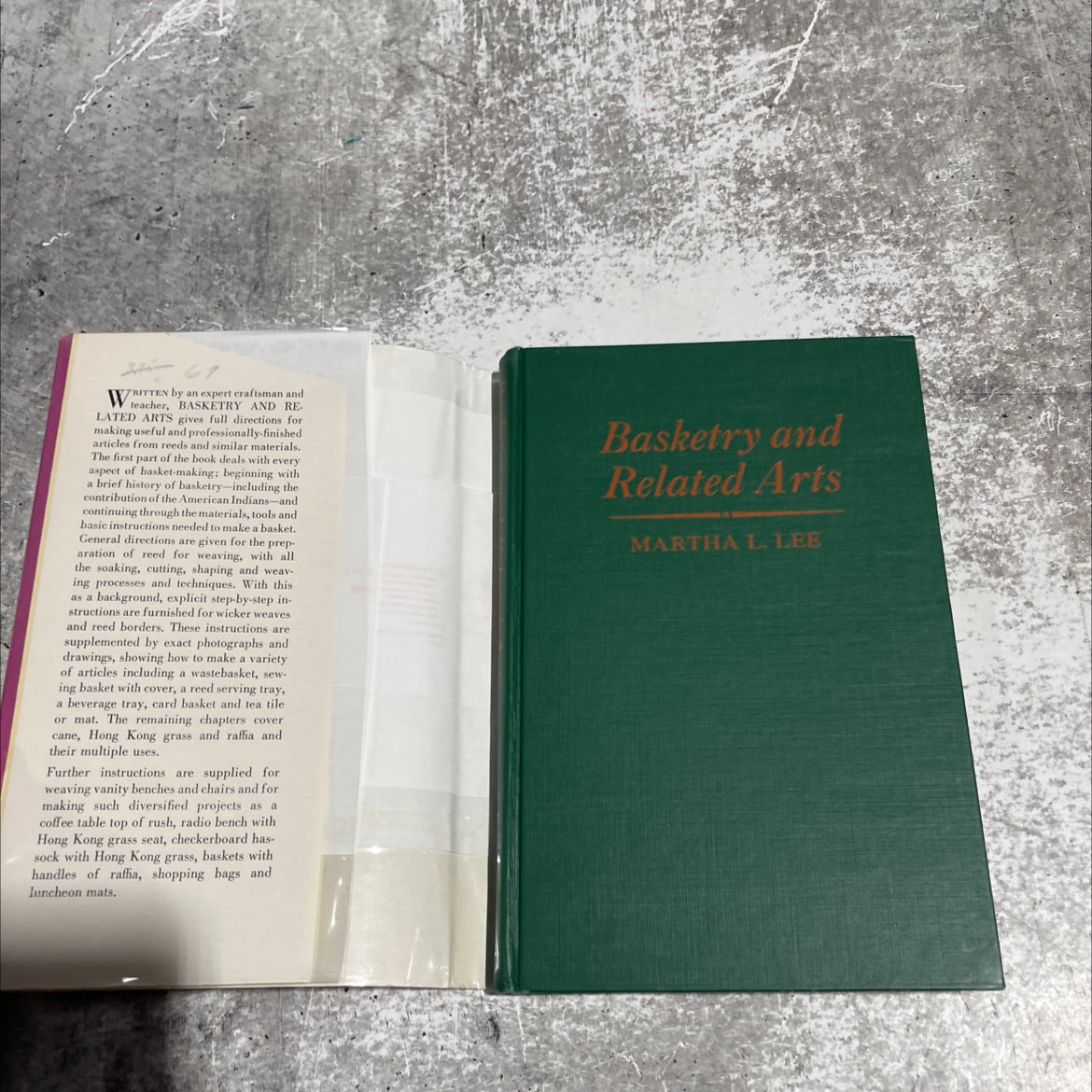 basketry and related arts book, by martha l. lee, 1948 Hardcover image 4