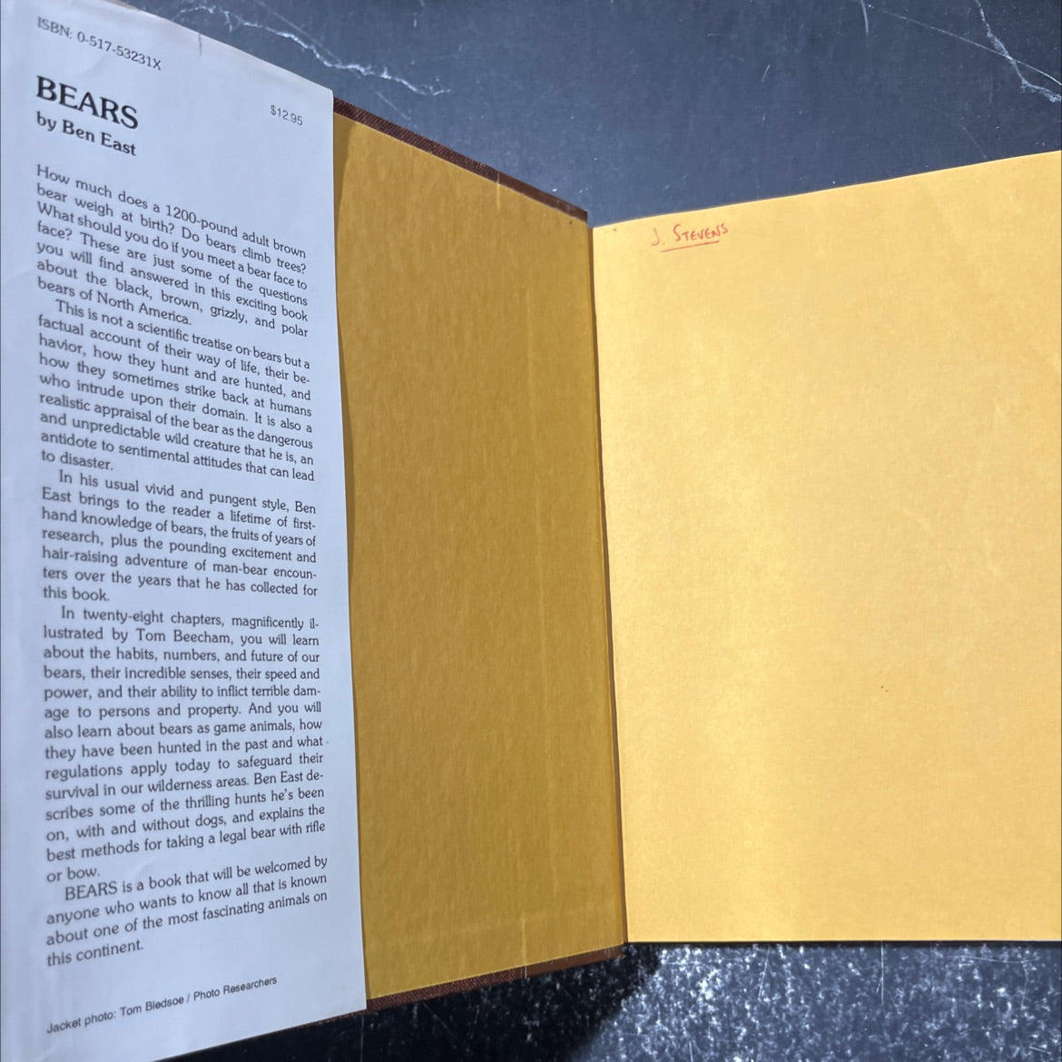 bears book, by Ben East, 1983 Hardcover image 4