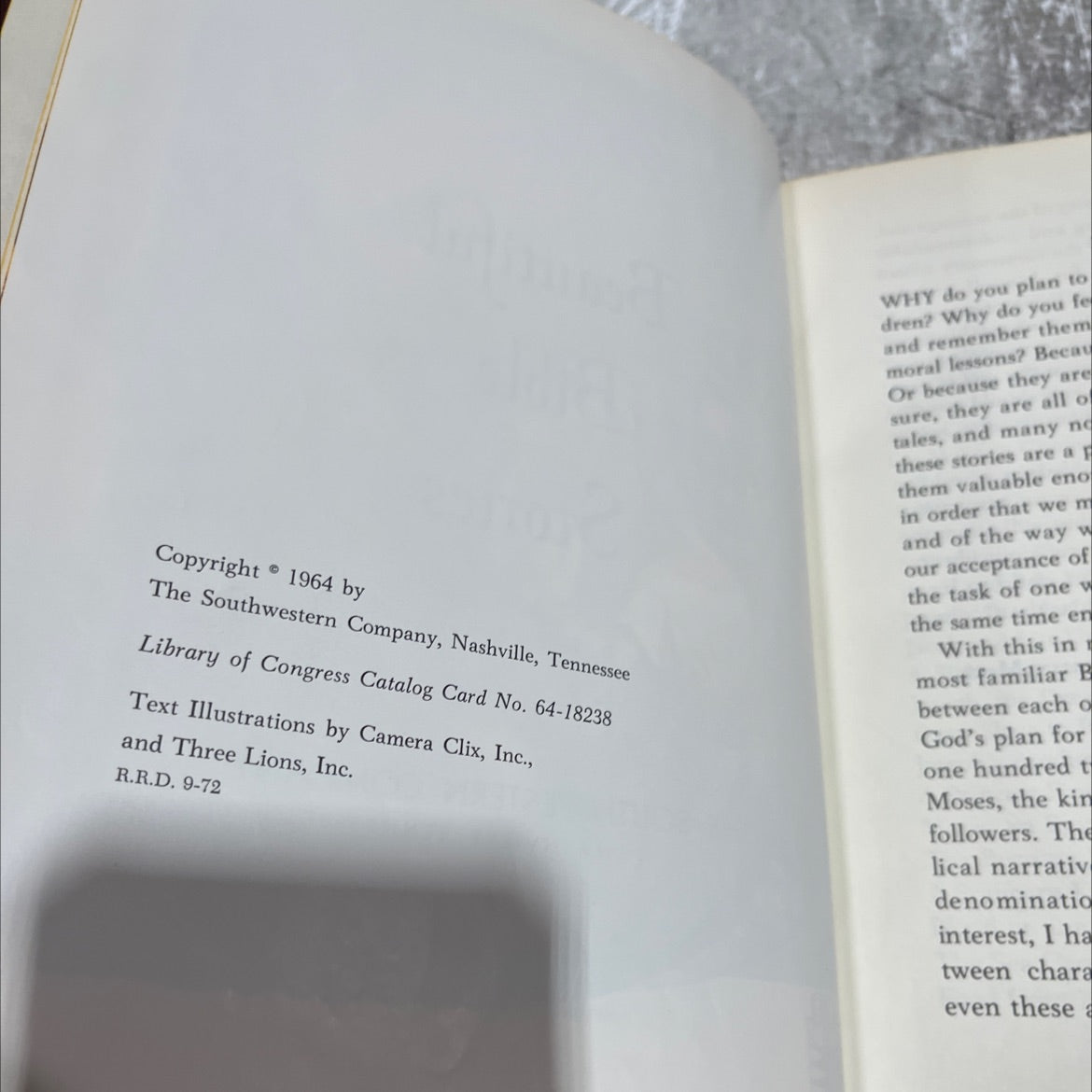 beautiful bible stories book, by patricia summerlin martin, 1964 Hardcover image 3