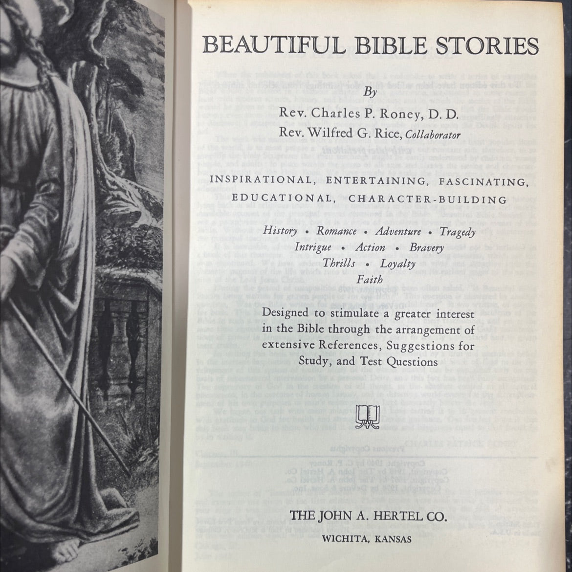 beautiful bible stories book, by rev. charles p. roney, d. d., 1978 Hardcover image 2