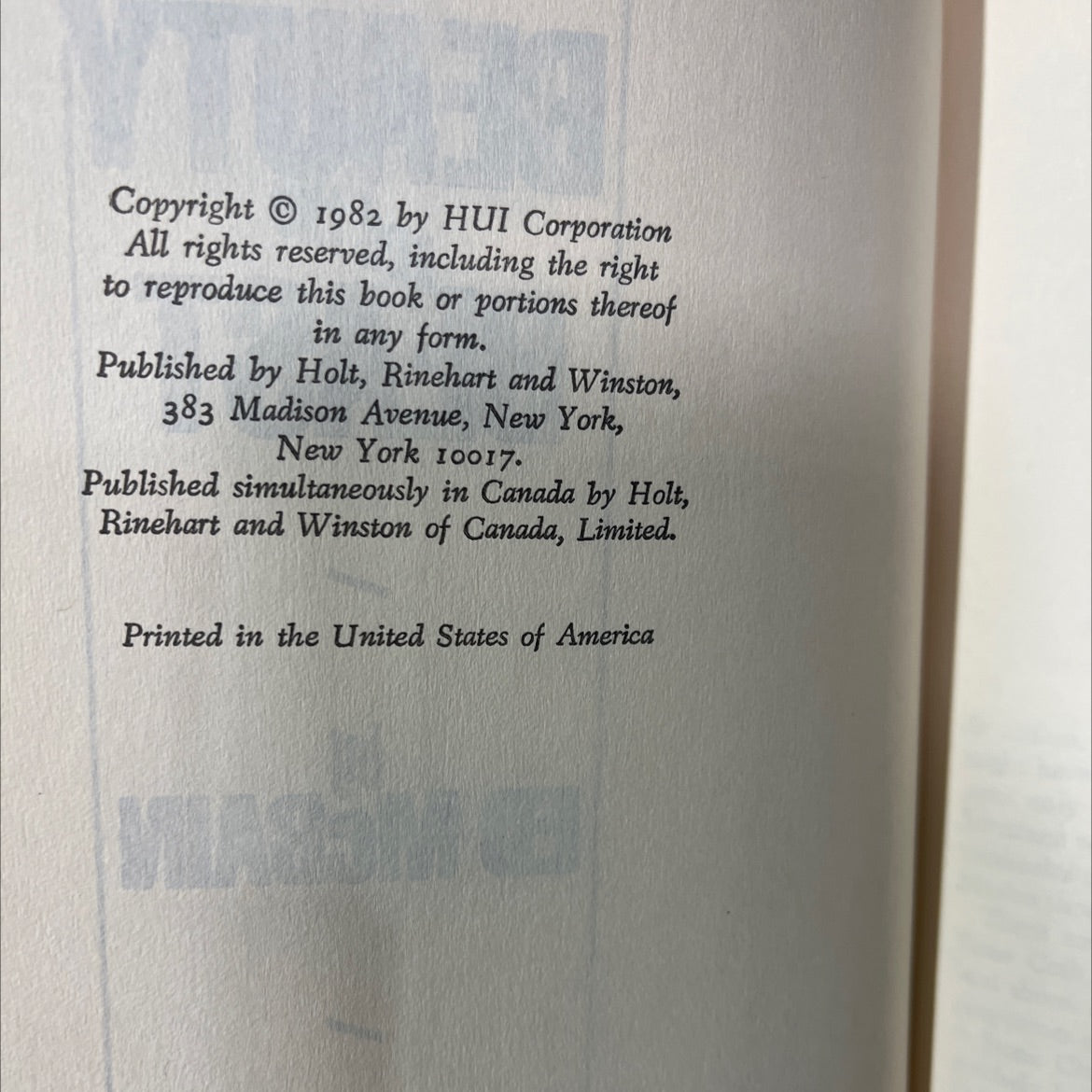 beauty and the beast book, by ed mcbain, 1982 Hardcover image 3