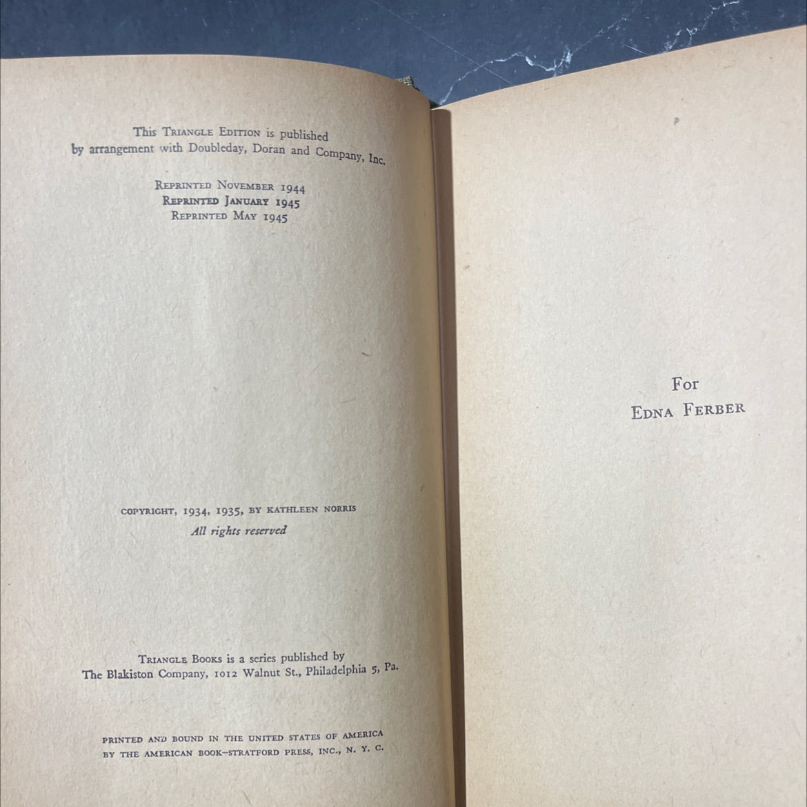 beauty's daughter book, by kathleen norris, 1945 Hardcover image 3